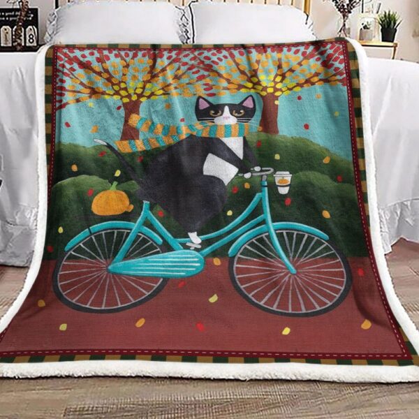 Cat Fleece Blanket Sherpa Blanket