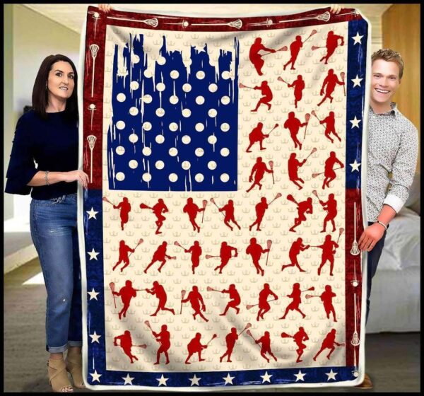 Lacrosse Fleece Blanket Sherpa Blanket