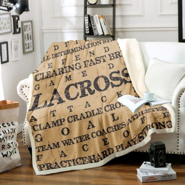 Lacrosse Fleece Blanket Sherpa Blanket