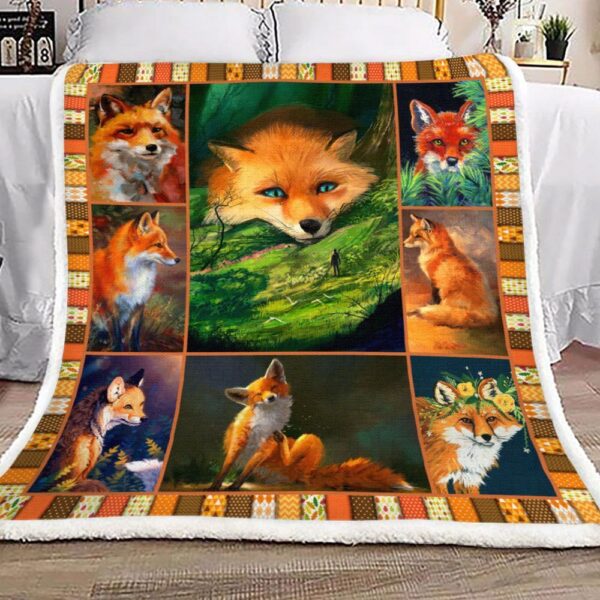 Fox Fleece Blanket Sherpa Blanket