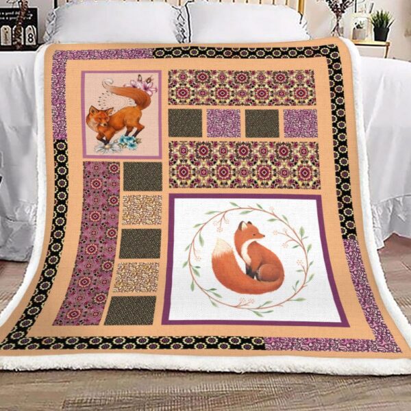 Fox Fleece Blanket Sherpa Blanket