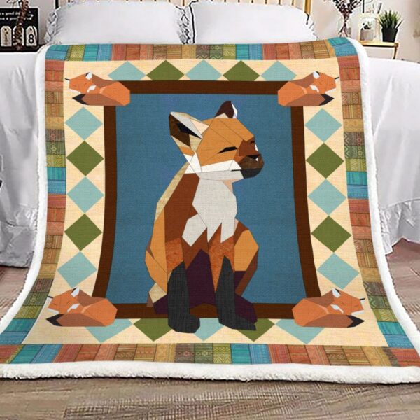 Fox Fleece Blanket Sherpa Blanket