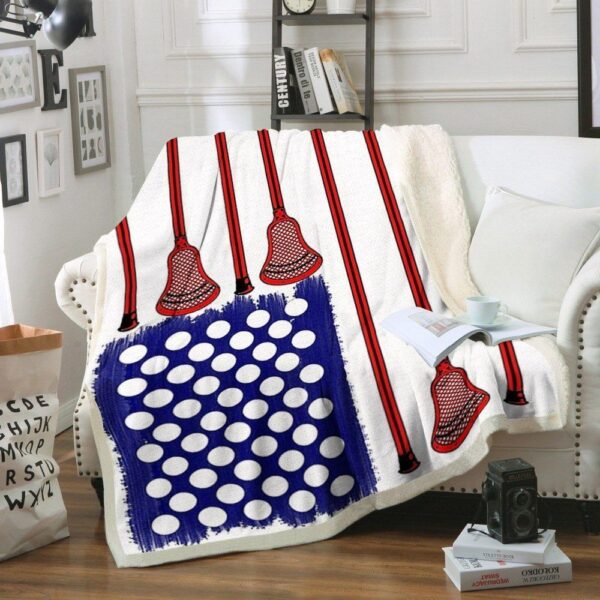 Lacrosse Fleece Blanket Sherpa Blanket