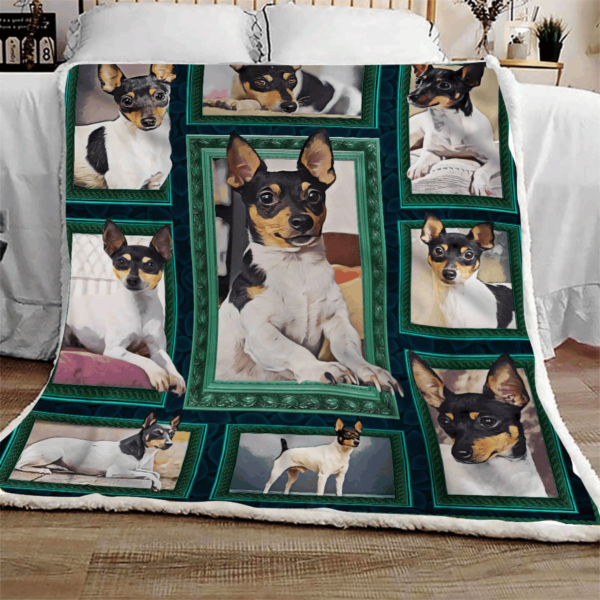 Toy Fox Terrier Fleece Blanket Sherpa Blanket