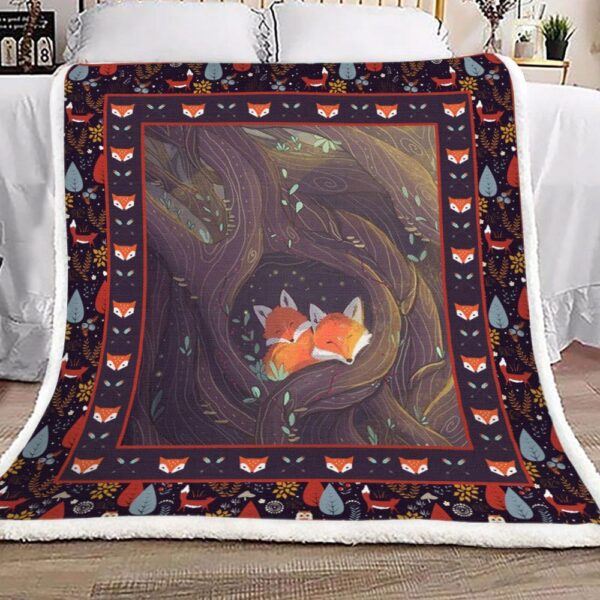 Fox Fleece Blanket Sherpa Blanket