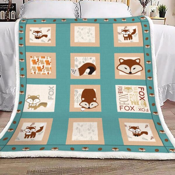 Fox Fleece Blanket Sherpa Blanket