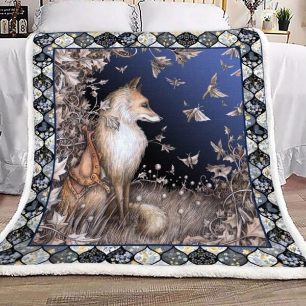 Fox Fleece Blanket Sherpa Blanket