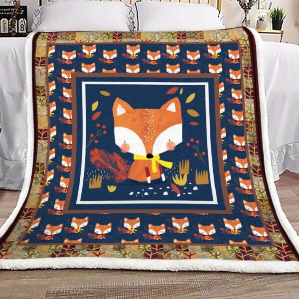 Fox Fleece Blanket Sherpa Blanket