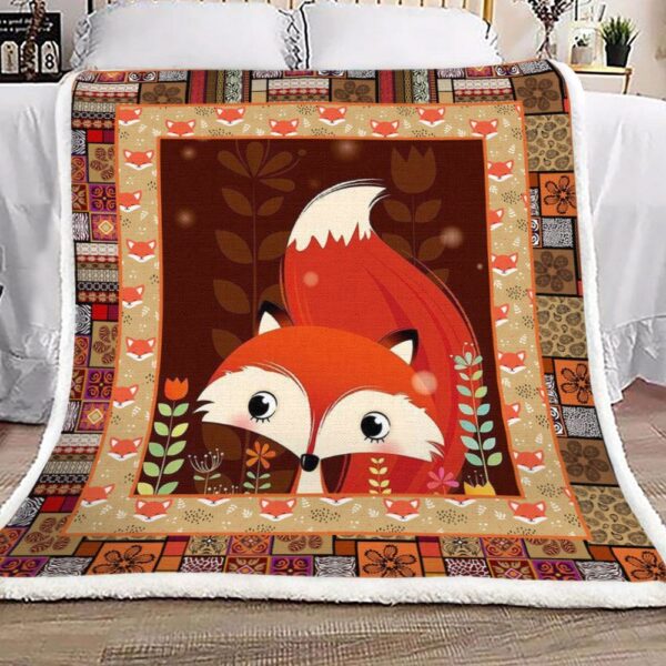 Fox Fleece Blanket Sherpa Blanket