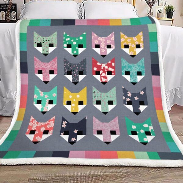 Fox Fleece Blanket Sherpa Blanket