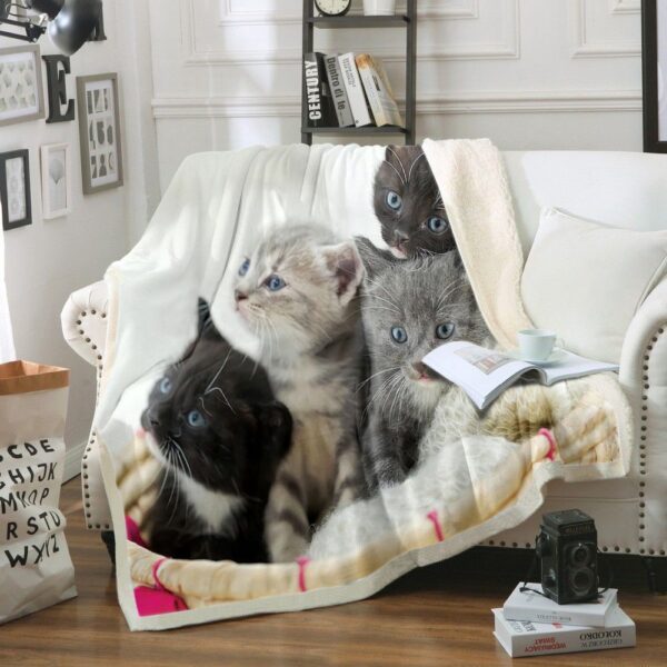 Cats Fleece Blanket Sherpa Blanket