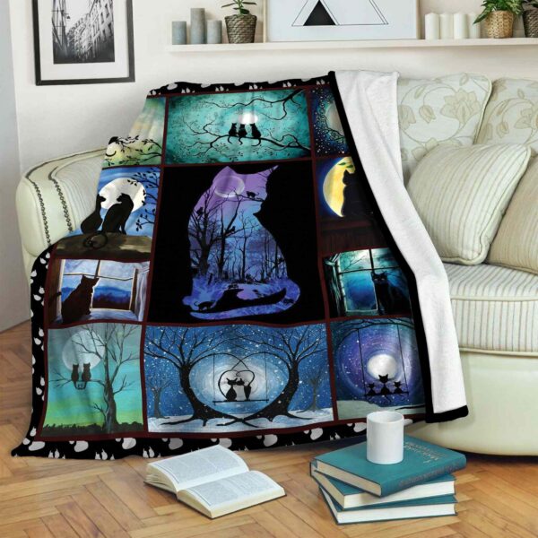 Cat Fleece Blanket Sherpa Blanket