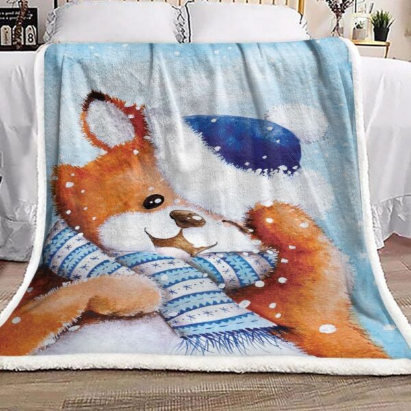 Fox Fleece Blanket Sherpa Blanket