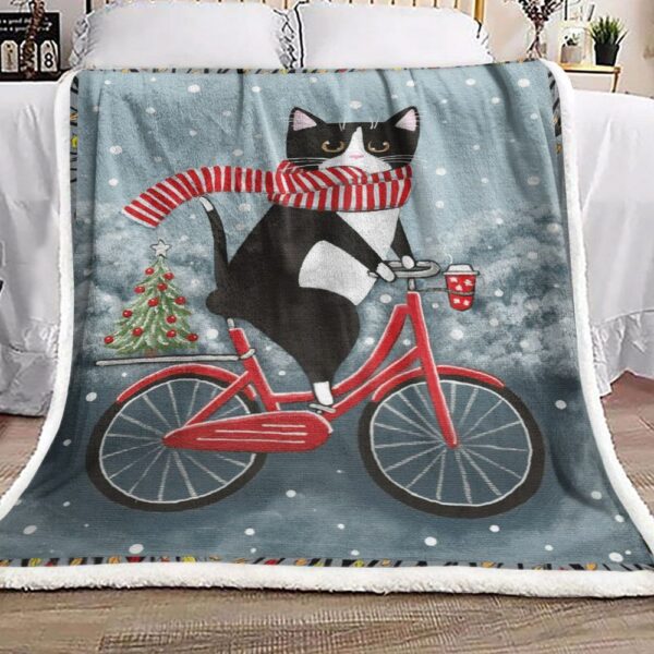 Cat Fleece Blanket Sherpa Blanket