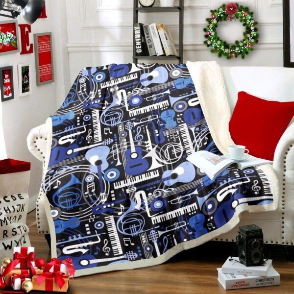 Music Fleece Blanket Sherpa Blanket