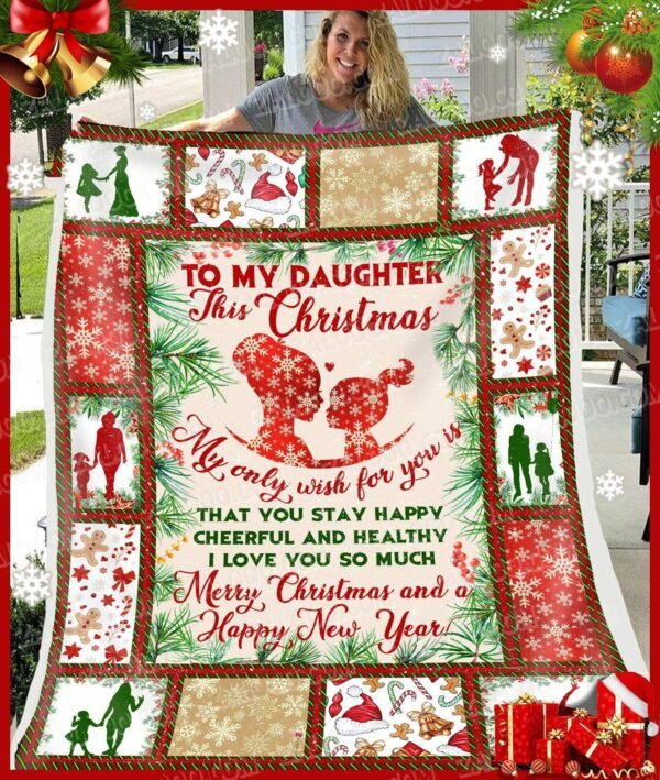 To My Daughter Fleece Blanket Sherpa Blanket