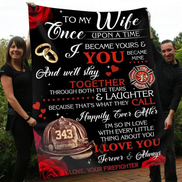 To My Wife Fleece Blanket Sherpa Blanket