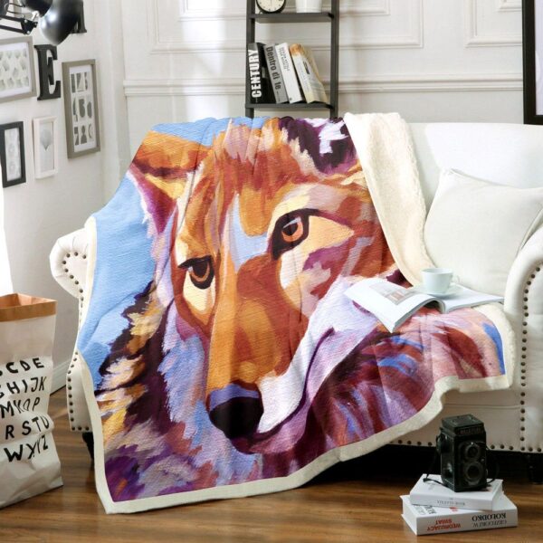 Fox Fleece Blanket Sherpa Blanket