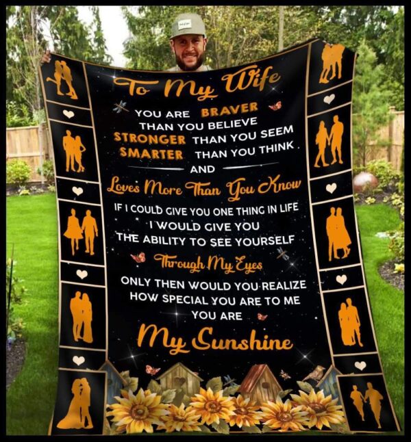 To my Wife Fleece Blanket Sherpa Blanket