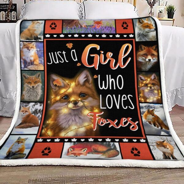 Fox Fleece Blanket Sherpa Blanket