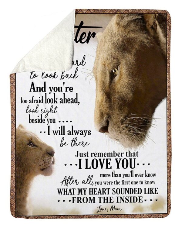 To My Daughter Fleece Blanket Sherpa Blanket