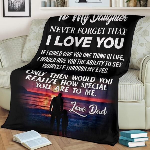 Daughter You Are Special To Me Fleece Blanket Sherpa Blanket