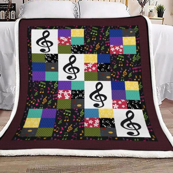 Music Fleece Blanket Sherpa Blanket