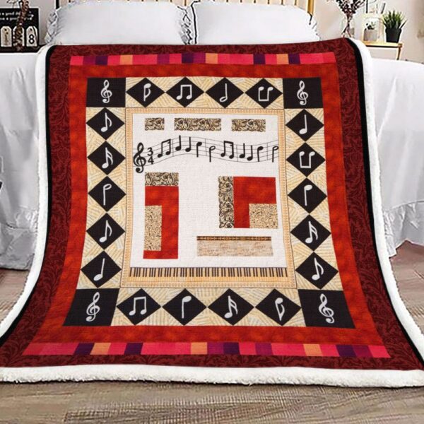 Music Fleece Blanket Sherpa Blanket