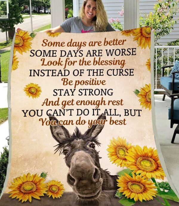 Donkey Fleece Blanket Sherpa Blanket