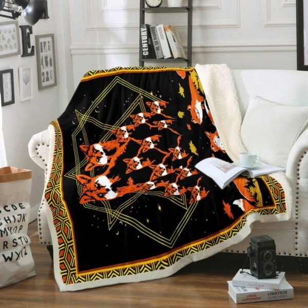 Fox Fleece Blanket Sherpa Blanket