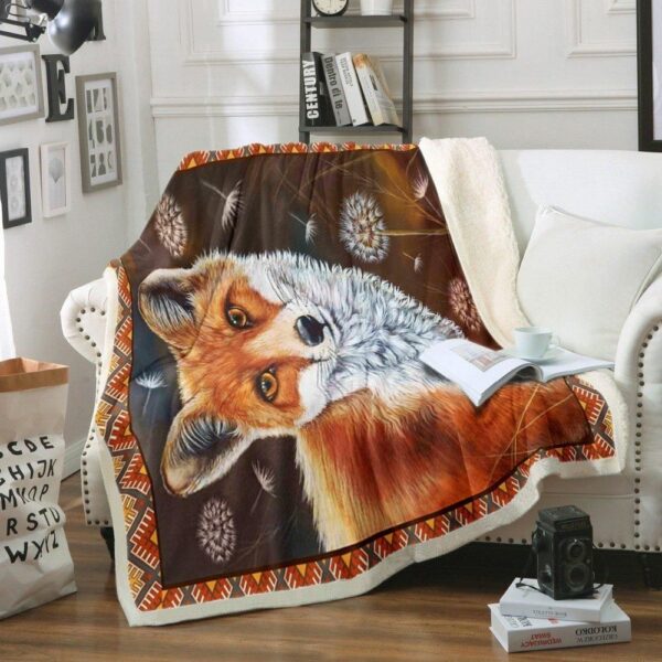 Fox Fleece Blanket Sherpa Blanket