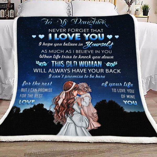 Daughter Believe In Yourself Fleece Blanket Sherpa Blanket
