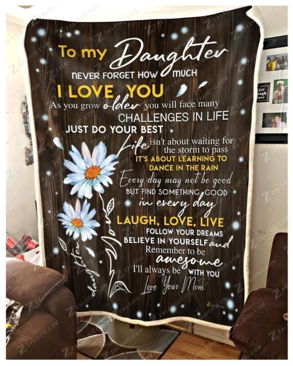 Daisy Daughter Fleece Blanket Sherpa Blanket