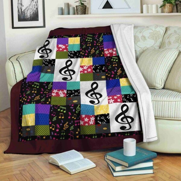 Music Fleece Blanket Sherpa Blanket