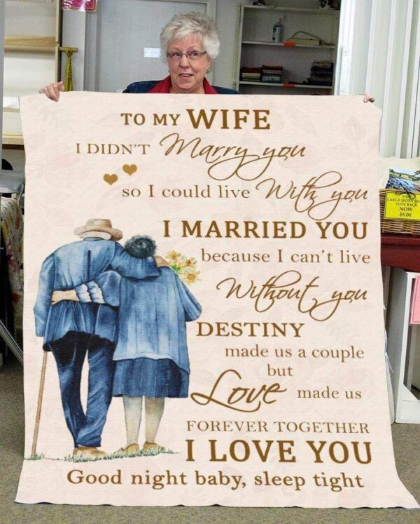 To My Wife Fleece Blanket Sherpa Blanket