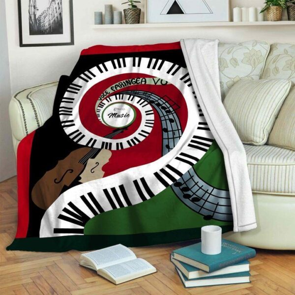 Music Fleece Blanket Sherpa Blanket