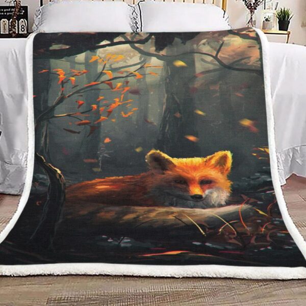 Fox Fleece Blanket Sherpa Blanket