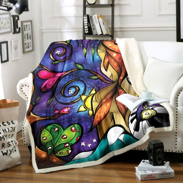 Music Fractal Fleece Blanket Sherpa Blanket