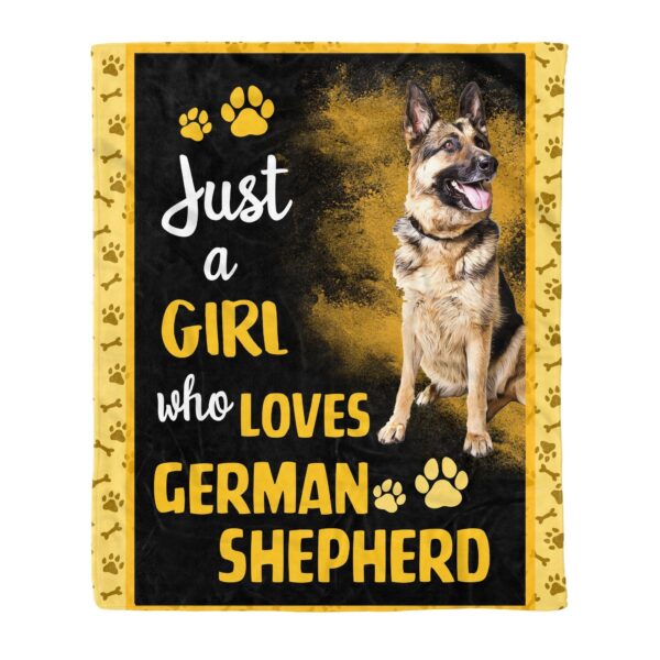 German Shepherd Fleece Blanket Sherpa Blanket
