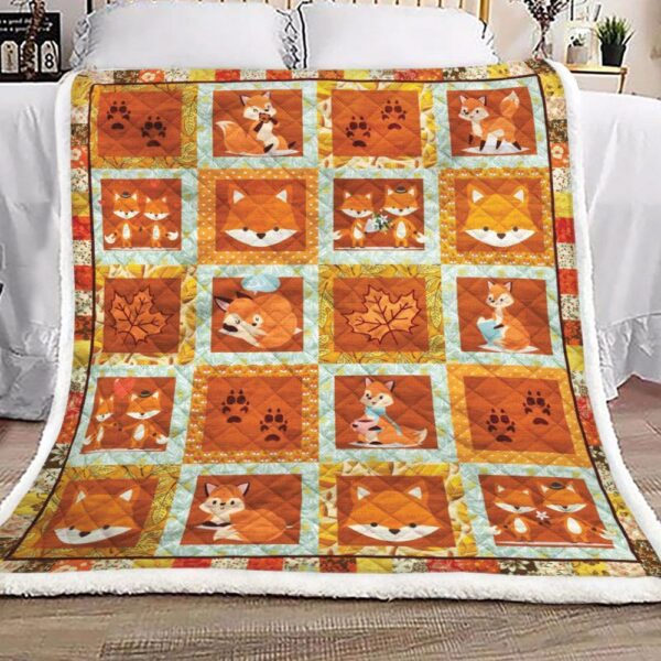 Fox Fleece Blanket Sherpa Blanket