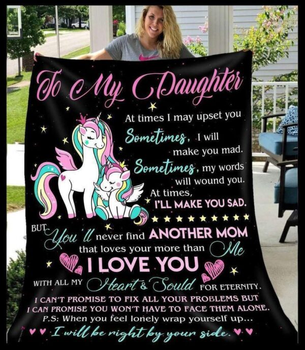 To My Daughter Fleece Blanket Sherpa Blanket