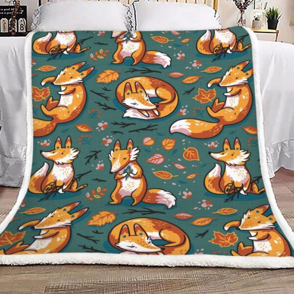 Fox Fleece Blanket Sherpa Blanket