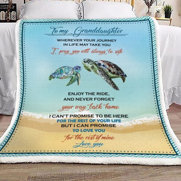 Granddaughter You Will Always Be Safe Home Garden Linens Fleece Blanket Sherpa Blanket