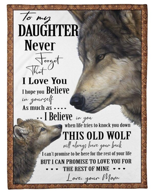 To My Daughter Never Forget Fleece Blanket Sherpa Blanket