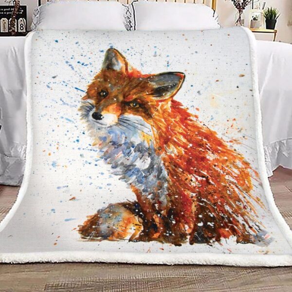 Fox Fleece Blanket Sherpa Blanket