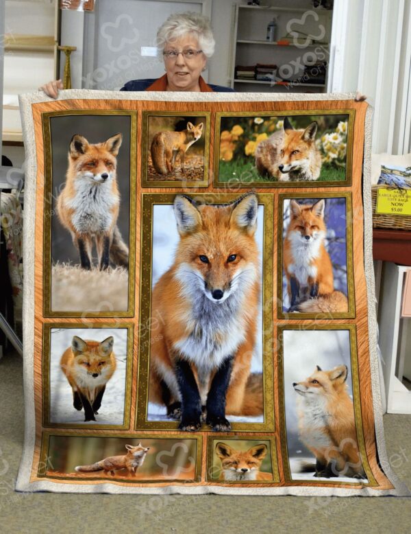 Fox Fleece Blanket Sherpa Blanket