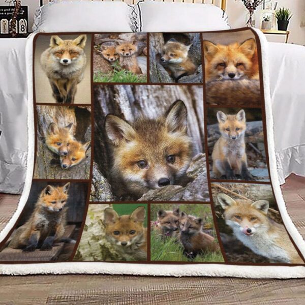 Fox Fleece Blanket Sherpa Blanket