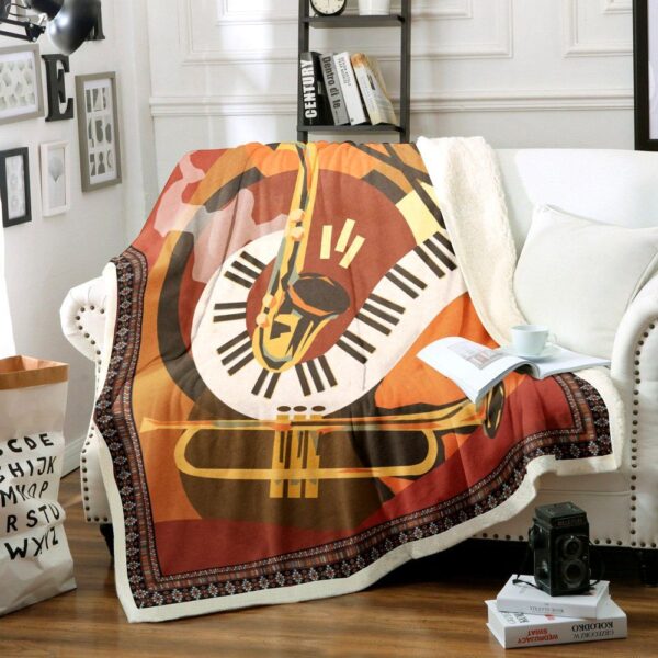 Music Fleece Blanket Sherpa Blanket