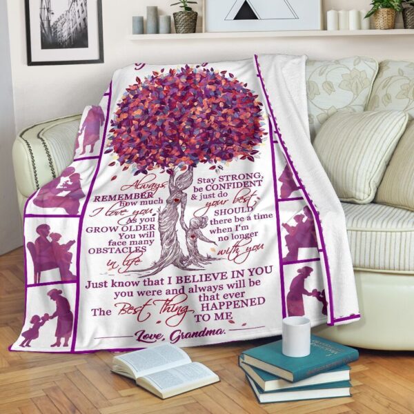 Family My Dear Granddaughter Fleece Blanket Sherpa Blanket