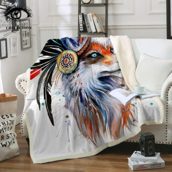 Fox Fleece Blanket Sherpa Blanket